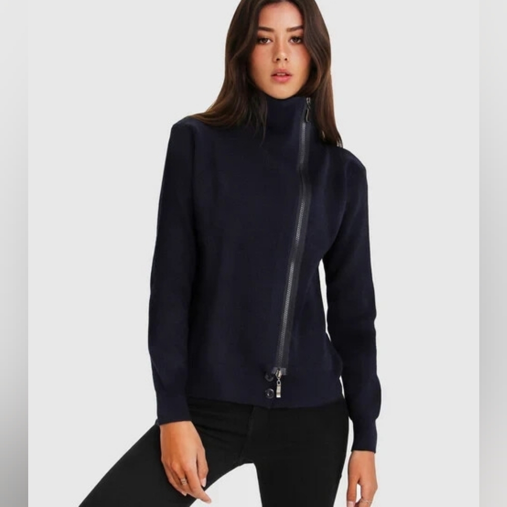 Belle & Bloom Navy Zip Up